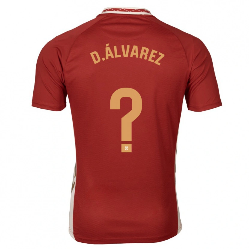 Danxen Mulher Camisola Dani Álvarez #0 Borgonha Dourado Alternativa 2025/26 Camisa