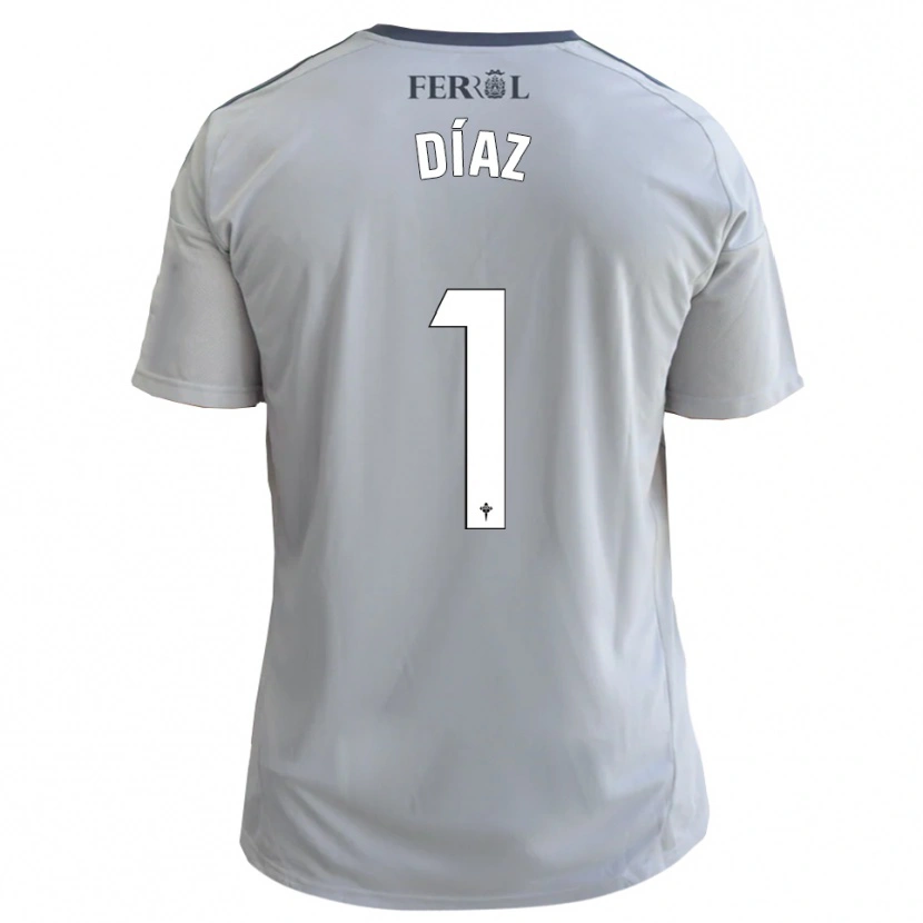 Danxen Mulher Camisola Lucas Díaz #1 Cinzento Prateado Alternativa 2025/26 Camisa
