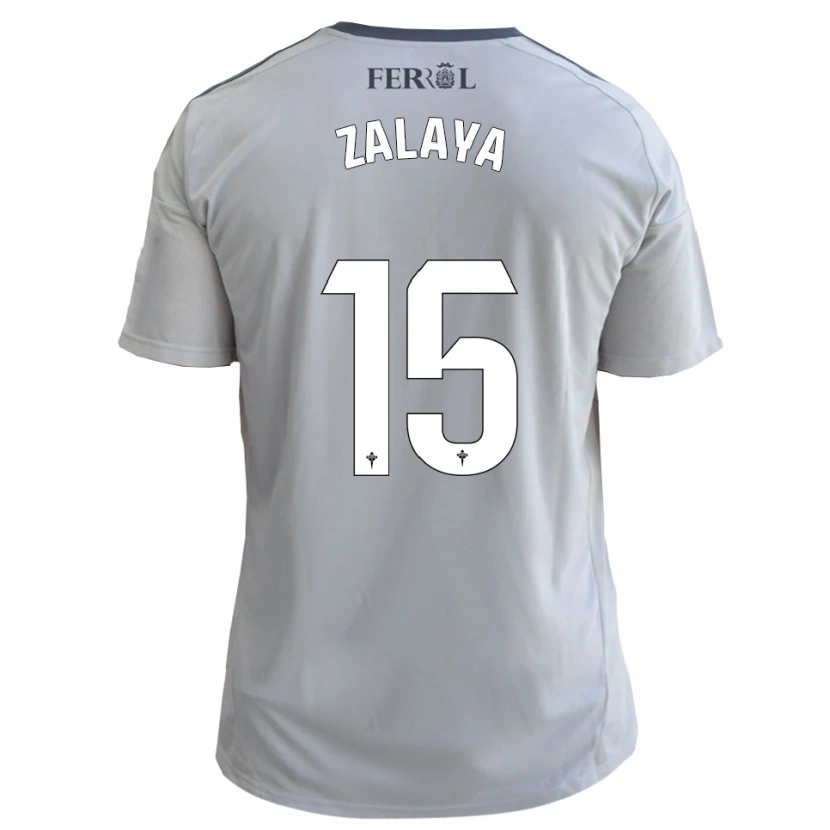 Danxen Mulher Camisola Álex Zalaya #15 Cinzento Prateado Alternativa 2025/26 Camisa