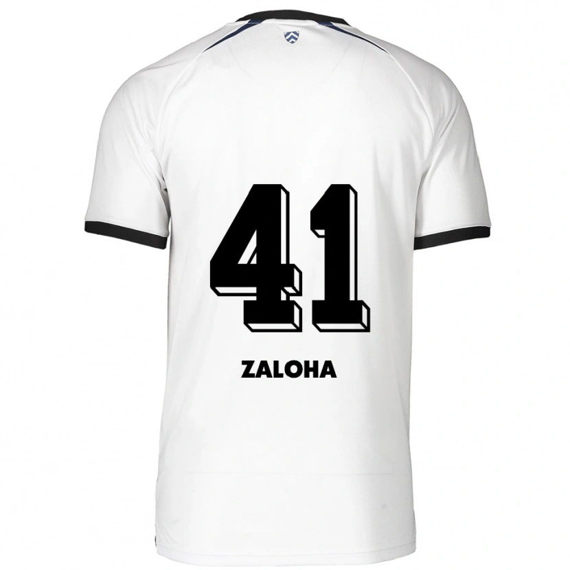 Danxen Mulher Camisola Artem Zaloha #41 Branco Preto Alternativa 2025/26 Camisa