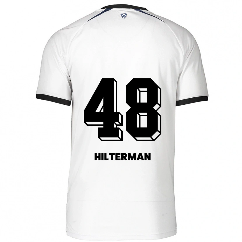 Danxen Mulher Camisola Jeredy Hilterman #48 Branco Preto Alternativa 2025/26 Camisa
