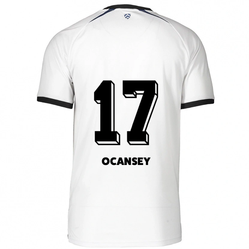 Danxen Mulher Camisola Vincent Ocansey #17 Branco Preto Alternativa 2025/26 Camisa