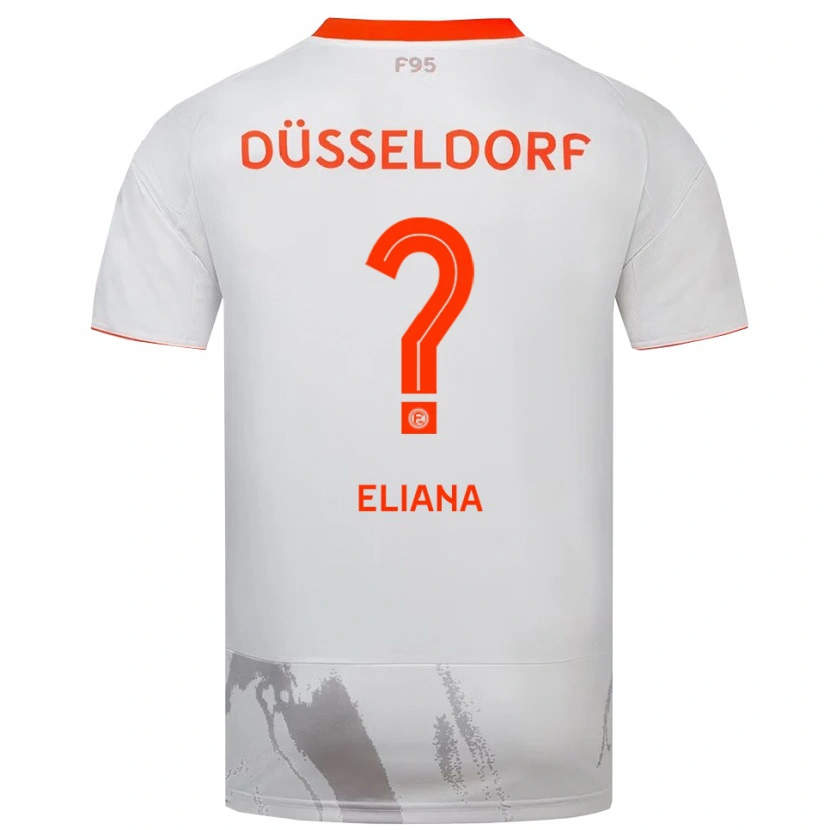 Danxen Mulher Camisola Eliana Bivolaku #0 Branco Laranja Alternativa 2025/26 Camisa