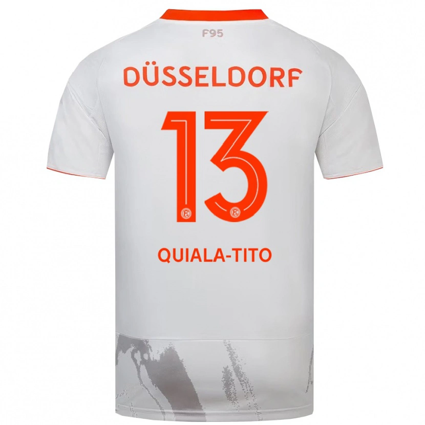 Danxen Mulher Camisola Darin Quiala-Tito #13 Branco Laranja Alternativa 2025/26 Camisa
