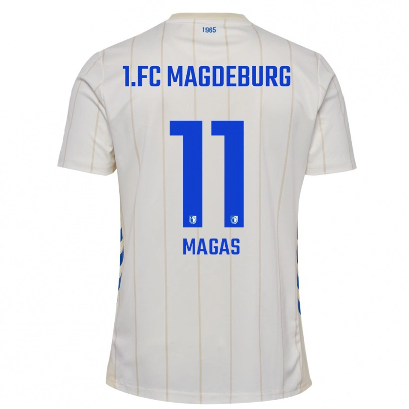 Danxen Mulher Camisola Lena Magas #11 Branco Azul Alternativa 2025/26 Camisa