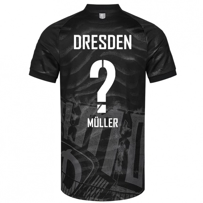 Danxen Mulher Camisola René Müller #0 Preto Cinzento Alternativa 2025/26 Camisa