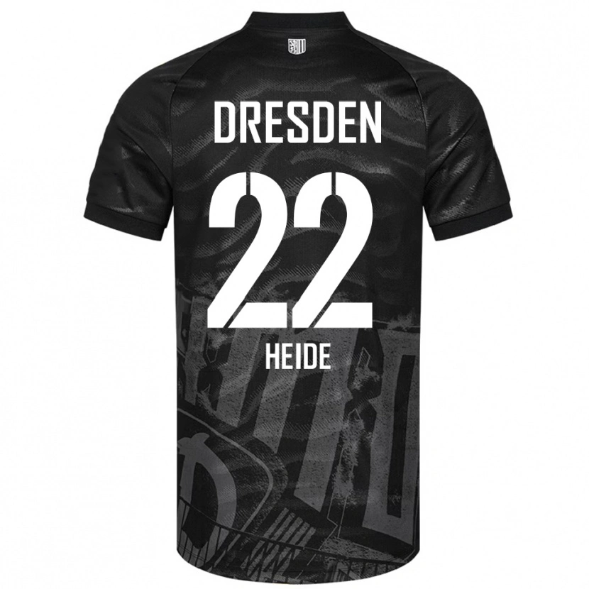 Danxen Mulher Camisola Pepe Heide #22 Preto Cinzento Alternativa 2025/26 Camisa