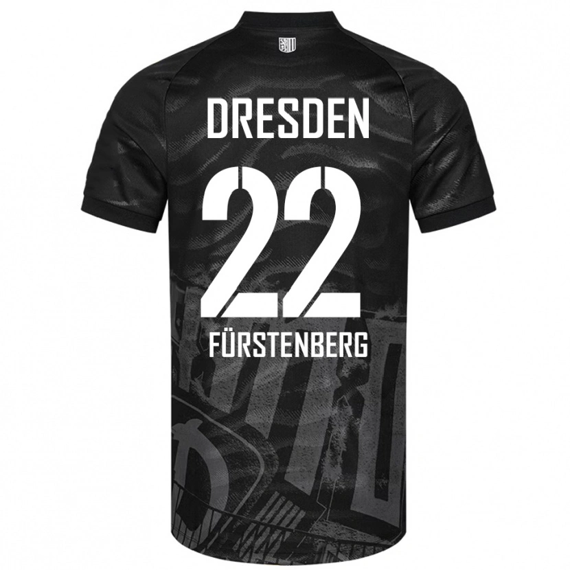 Danxen Mulher Camisola Mattis Fürstenberg #22 Preto Cinzento Alternativa 2025/26 Camisa