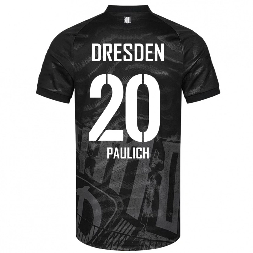Danxen Mulher Camisola Mourice Paulich #20 Preto Cinzento Alternativa 2025/26 Camisa