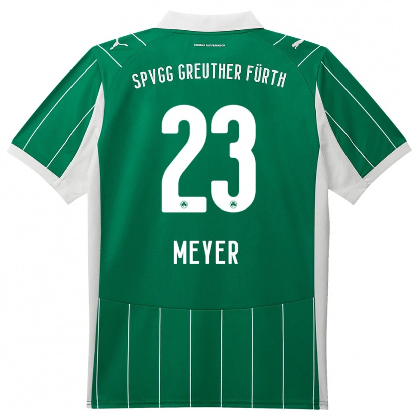 Danxen Mulher Camisola Max Meyer #23 Verde Branco Alternativa 2025/26 Camisa