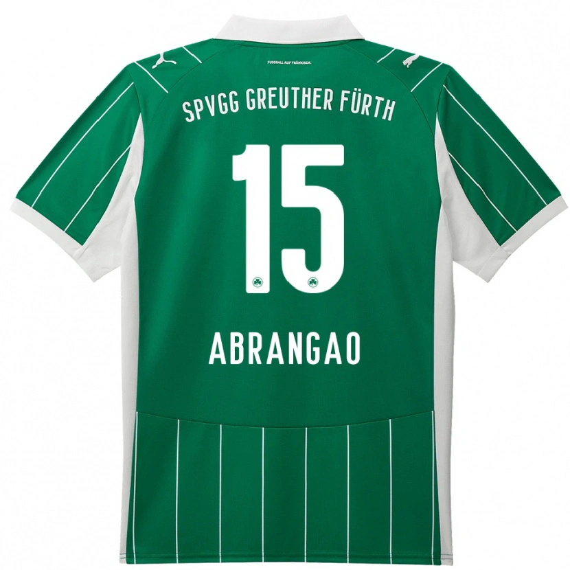 Danxen Mulher Camisola David Abrangao #15 Verde Branco Alternativa 2025/26 Camisa