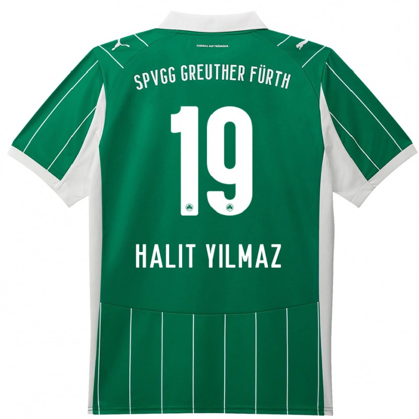Danxen Mulher Camisola Halit Yılmaz #19 Verde Branco Alternativa 2025/26 Camisa