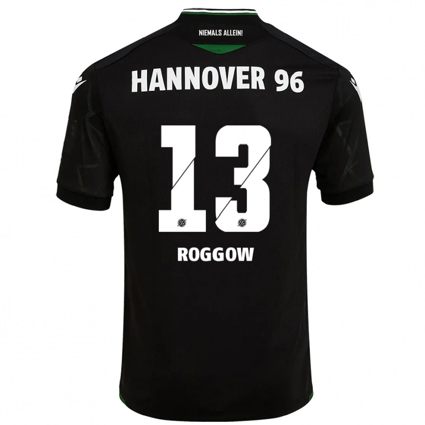 Danxen Mulher Camisola Franz Roggow #13 Preto Verde Alternativa 2025/26 Camisa