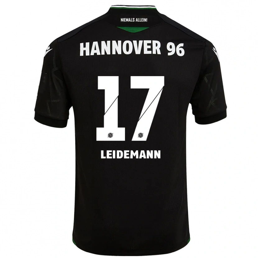 Danxen Mulher Camisola Lukas Leidemann #17 Preto Verde Alternativa 2025/26 Camisa