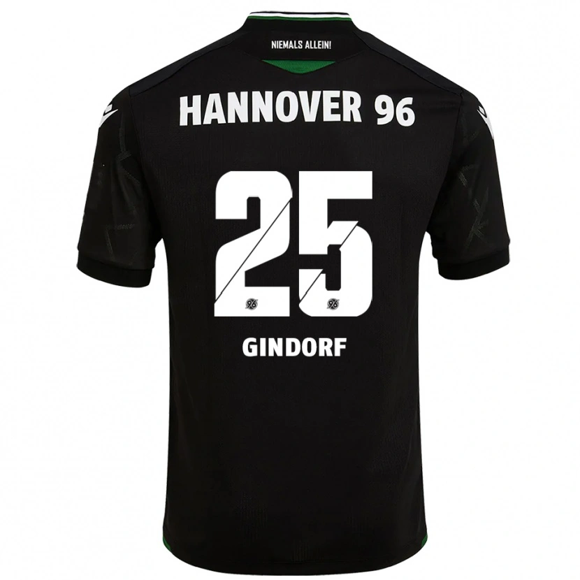 Danxen Mulher Camisola Lars Gindorf #25 Preto Verde Alternativa 2025/26 Camisa