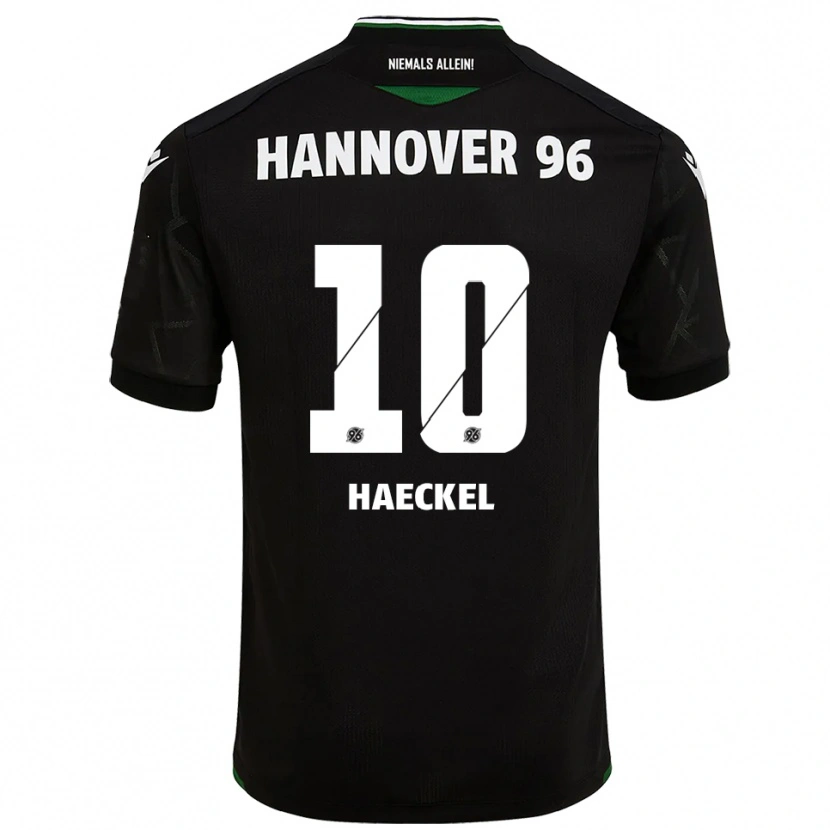 Danxen Mulher Camisola Franziska Haeckel #10 Preto Verde Alternativa 2025/26 Camisa