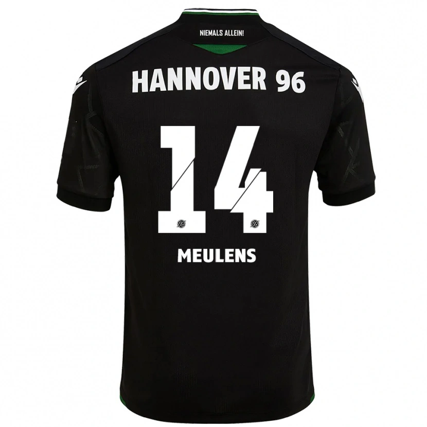 Danxen Mulher Camisola Giordinelo Meulens #14 Preto Verde Alternativa 2025/26 Camisa