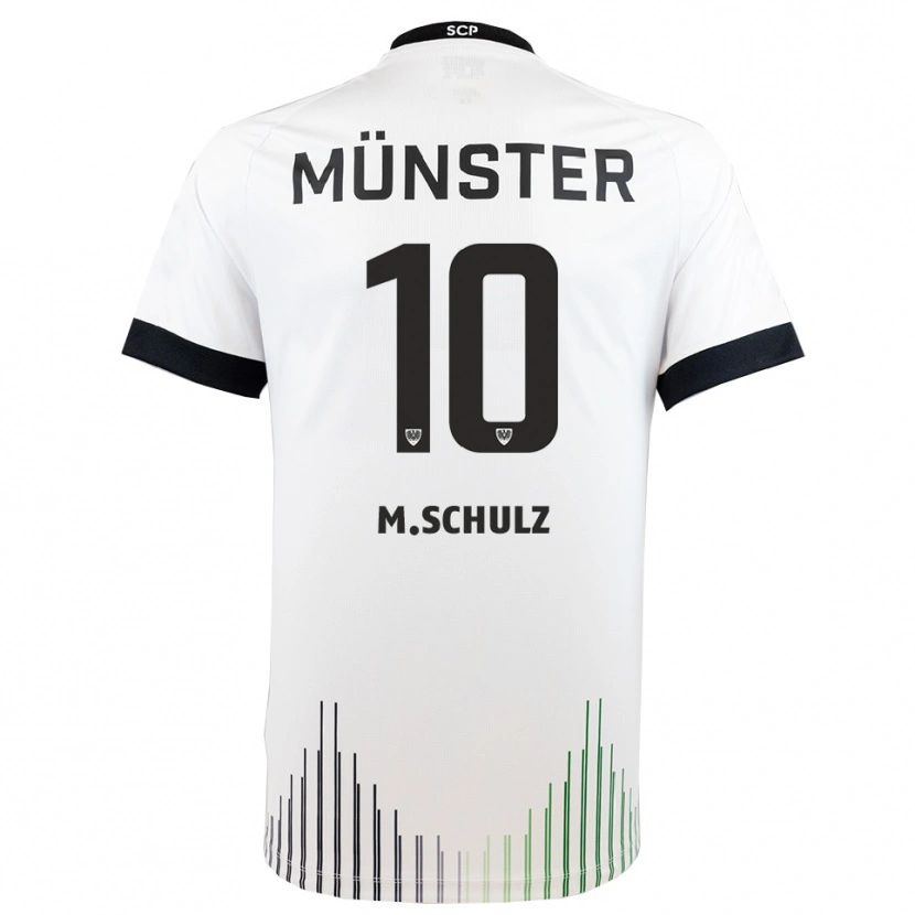 Danxen Mulher Camisola Marvin Schulz #10 Branco Preto Alternativa 2025/26 Camisa