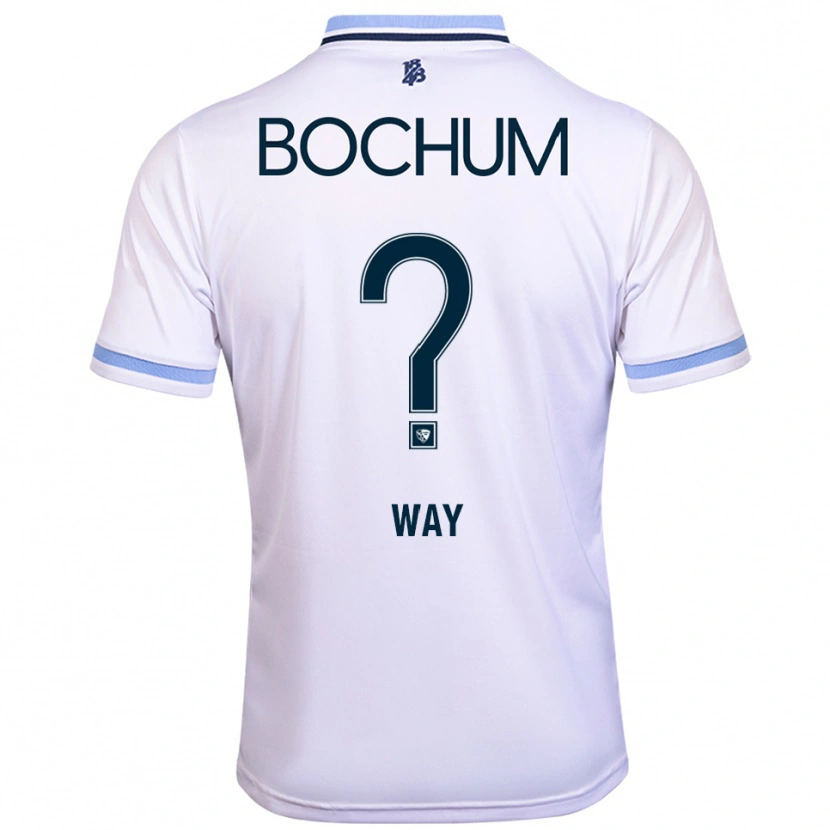 Danxen Mulher Camisola Cecilia Way #0 Branco Azul Celeste Alternativa 2025/26 Camisa