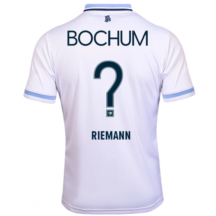 Danxen Mulher Camisola Manuel Riemann #0 Branco Azul Celeste Alternativa 2025/26 Camisa
