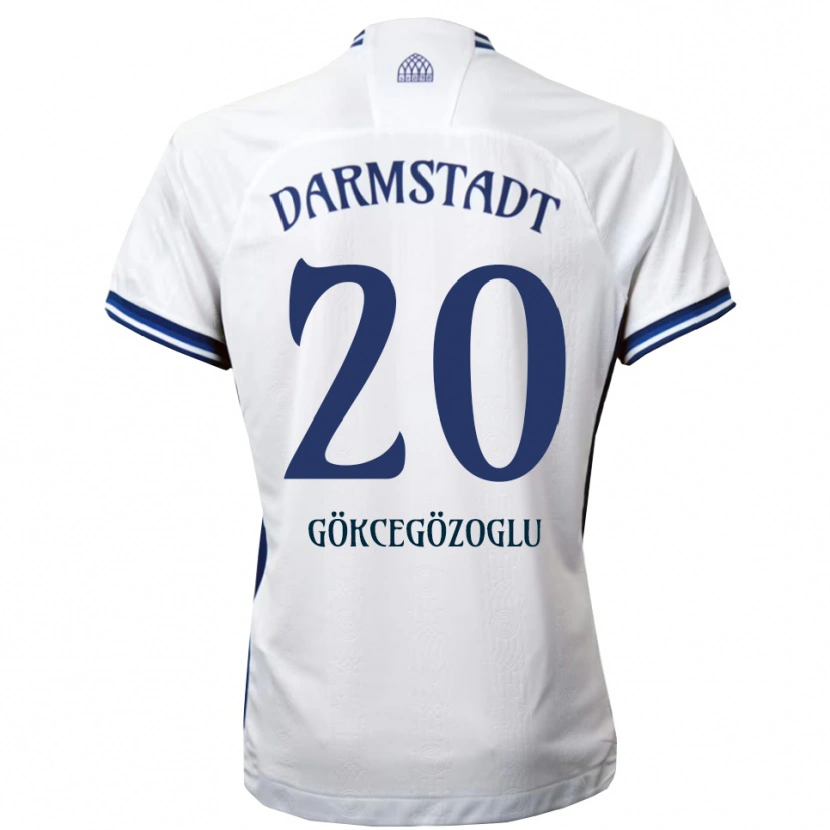 Danxen Mulher Camisola Musa Gökcegözoglu #20 Branco Azul Alternativa 2025/26 Camisa