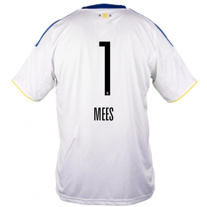 Danxen Mulher Camisola Alexander Mees #1 Branco Azul Amarelo Alternativa 2025/26 Camisa
