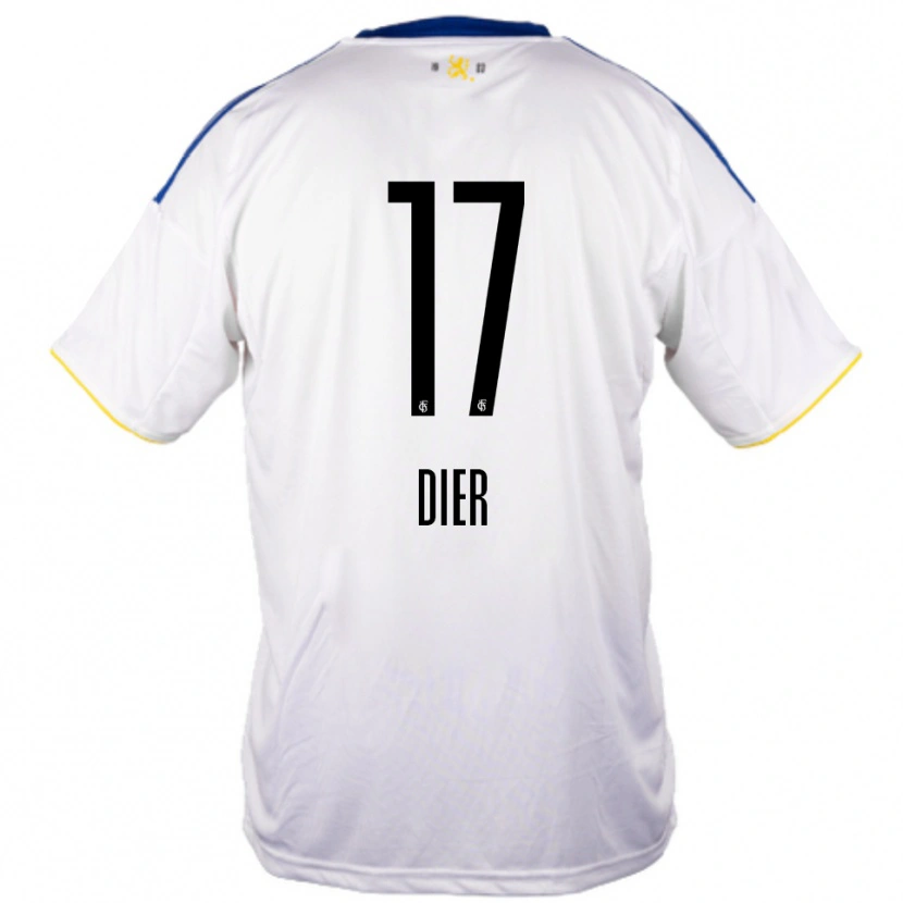 Danxen Mulher Camisola Lucas Dier #17 Branco Azul Amarelo Alternativa 2025/26 Camisa