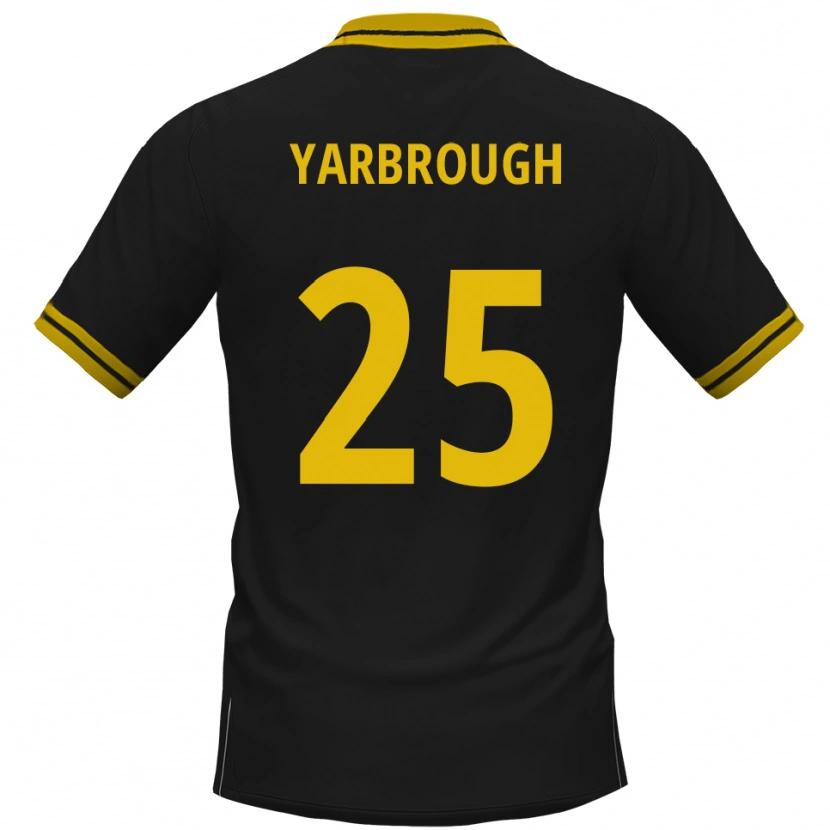 Danxen Mulher Camisola Lamar Yarbrough #25 Preto Amarelo Alternativa 2025/26 Camisa