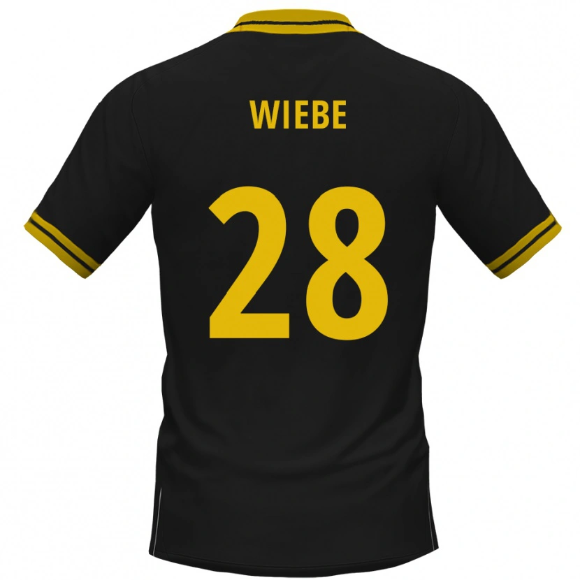 Danxen Mulher Camisola Danilo Wiebe #28 Preto Amarelo Alternativa 2025/26 Camisa