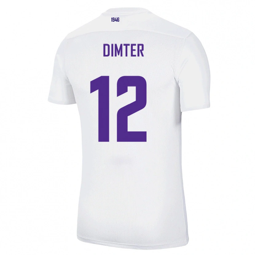 Danxen Mulher Camisola Noel Dimter #12 Branco Verde Alternativa 2025/26 Camisa