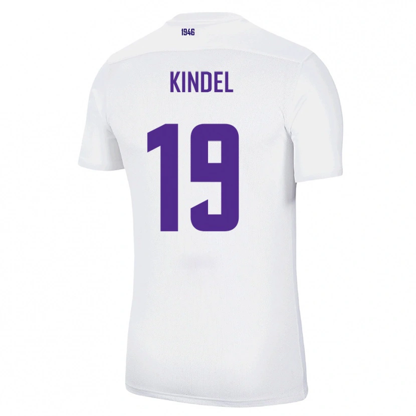 Danxen Mulher Camisola Maxim Kindel #19 Branco Verde Alternativa 2025/26 Camisa