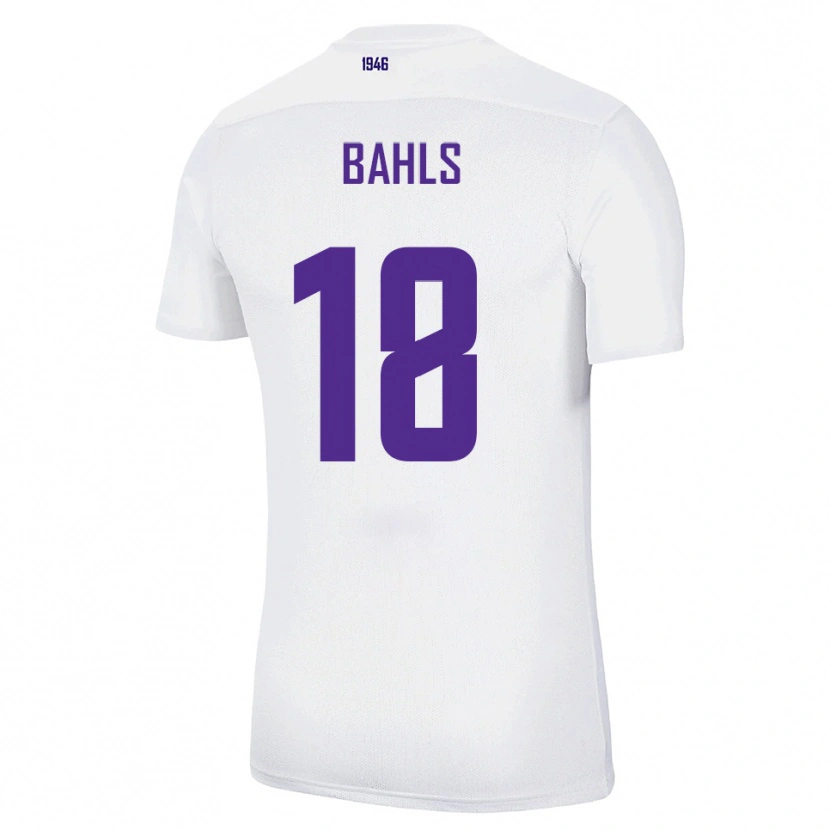 Danxen Mulher Camisola Luca Bahls #18 Branco Verde Alternativa 2025/26 Camisa