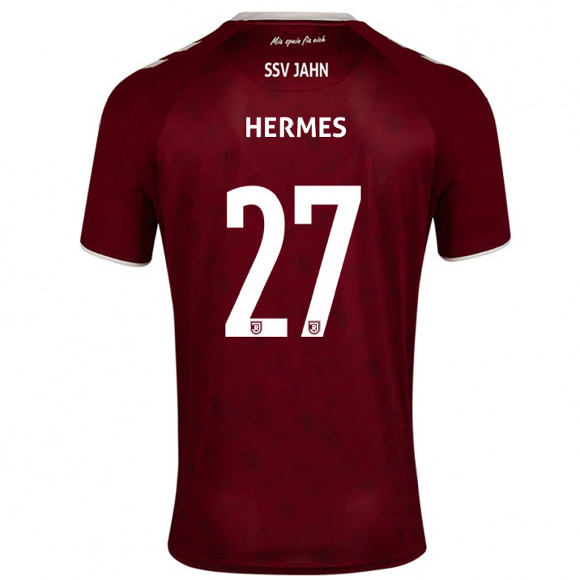 Danxen Mulher Camisola Lucas Hermes #27 Borgonha Branco Alternativa 2025/26 Camisa