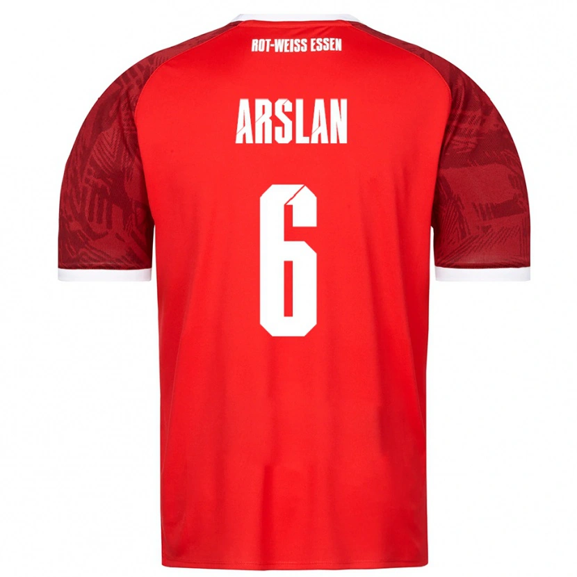 Danxen Mulher Camisola Ahmet Arslan #6 Vermelho Borgonha Branco Alternativa 2025/26 Camisa