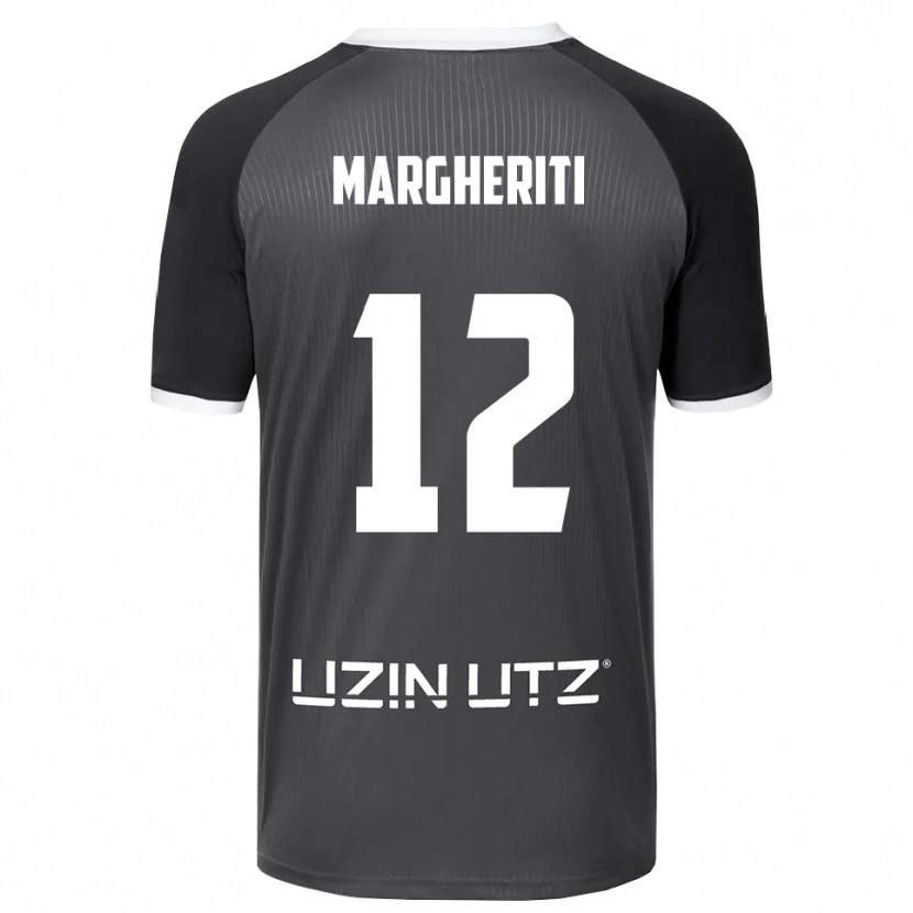 Danxen Mulher Camisola Danilo Margheriti #12 Cinzento Branco Alternativa 2025/26 Camisa