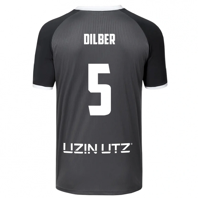 Danxen Mulher Camisola Mirko Dilber #5 Cinzento Branco Alternativa 2025/26 Camisa