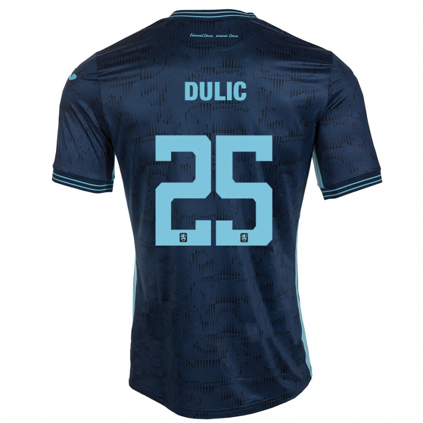 Danxen Mulher Camisola Sean Dulic #25 Azul Royal Alternativa 2025/26 Camisa