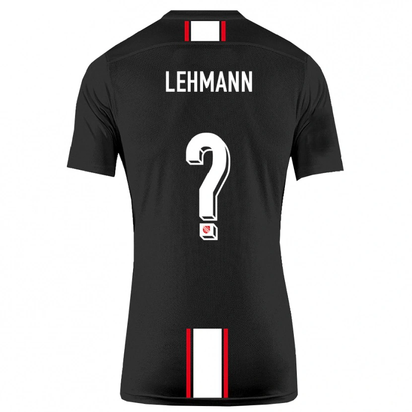 Danxen Mulher Camisola Tom Lehmann #0 Preto Branco Alternativa 2025/26 Camisa