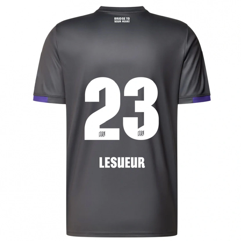 Danxen Mulher Camisola Tony Lesueur #23 Cinzento Roxo Alternativa 2025/26 Camisa