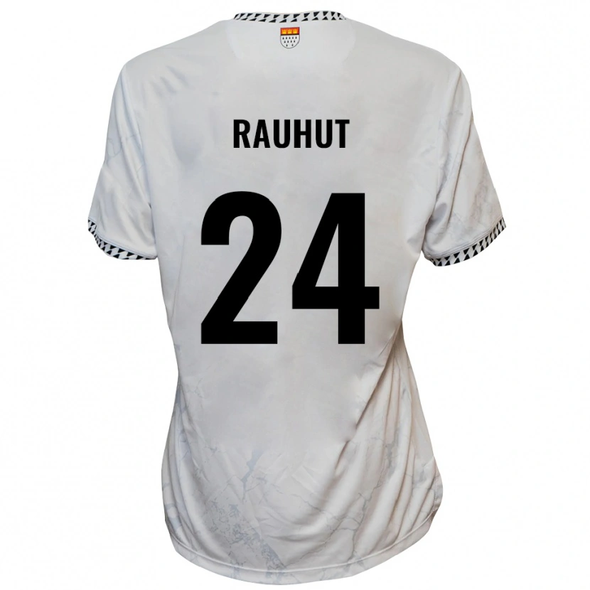 Danxen Mulher Camisola Kevin Rauhut #24 Branco Preto Alternativa 2025/26 Camisa