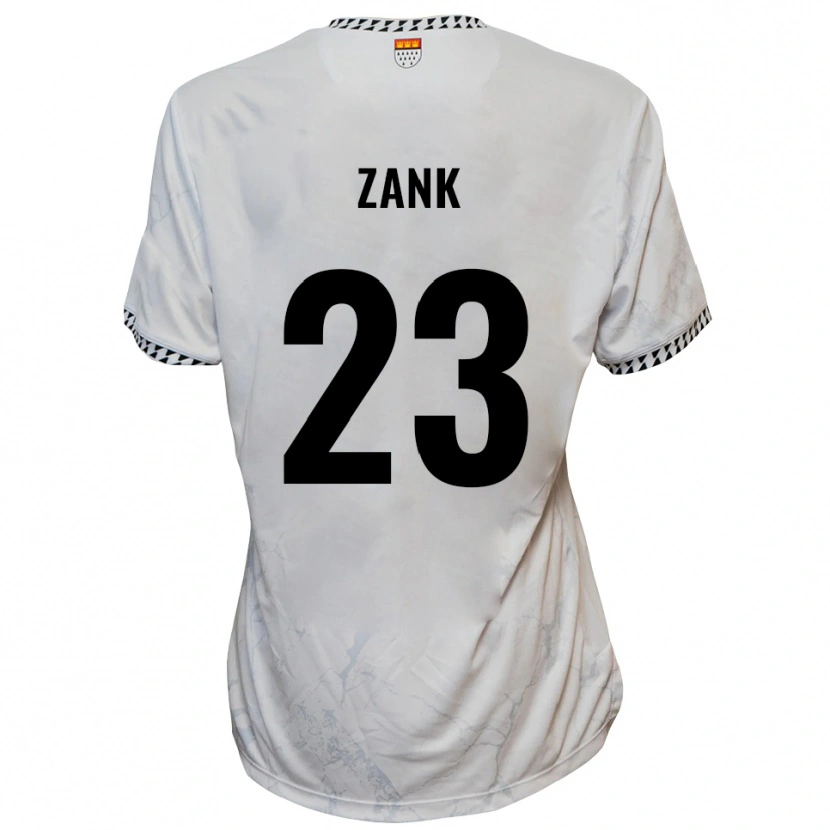 Danxen Mulher Camisola Benjamin Zank #23 Branco Preto Alternativa 2025/26 Camisa