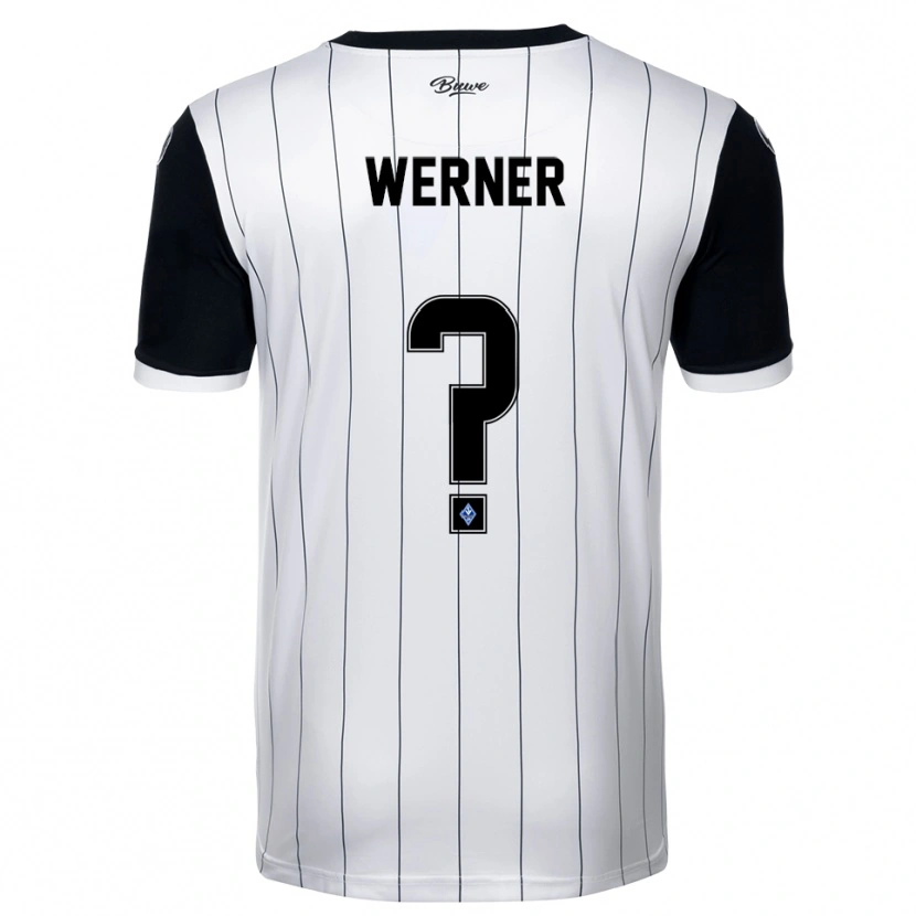Danxen Mulher Camisola Philipp Werner #0 Branco Preto Alternativa 2025/26 Camisa