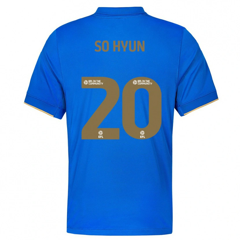 Danxen Criança Camisola Cho So-Hyun #20 Azul Dourado Principal 2025/26 Camisa