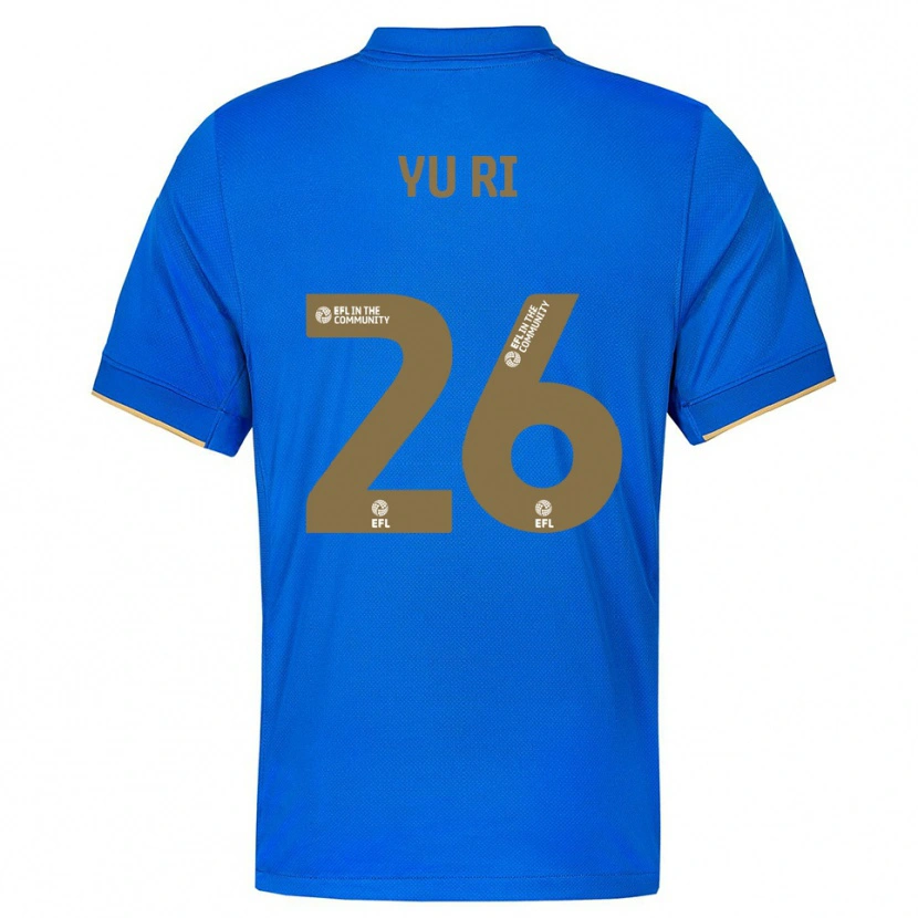Danxen Criança Camisola Choe Yu-Ri #26 Azul Dourado Principal 2025/26 Camisa