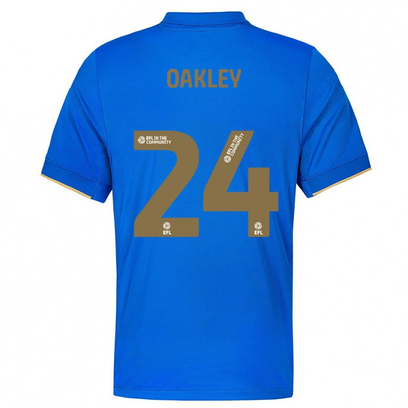 Danxen Criança Camisola Marcel Oakley #24 Azul Dourado Principal 2025/26 Camisa