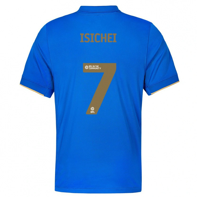 Danxen Criança Camisola Daniel Isichei #7 Azul Dourado Principal 2025/26 Camisa