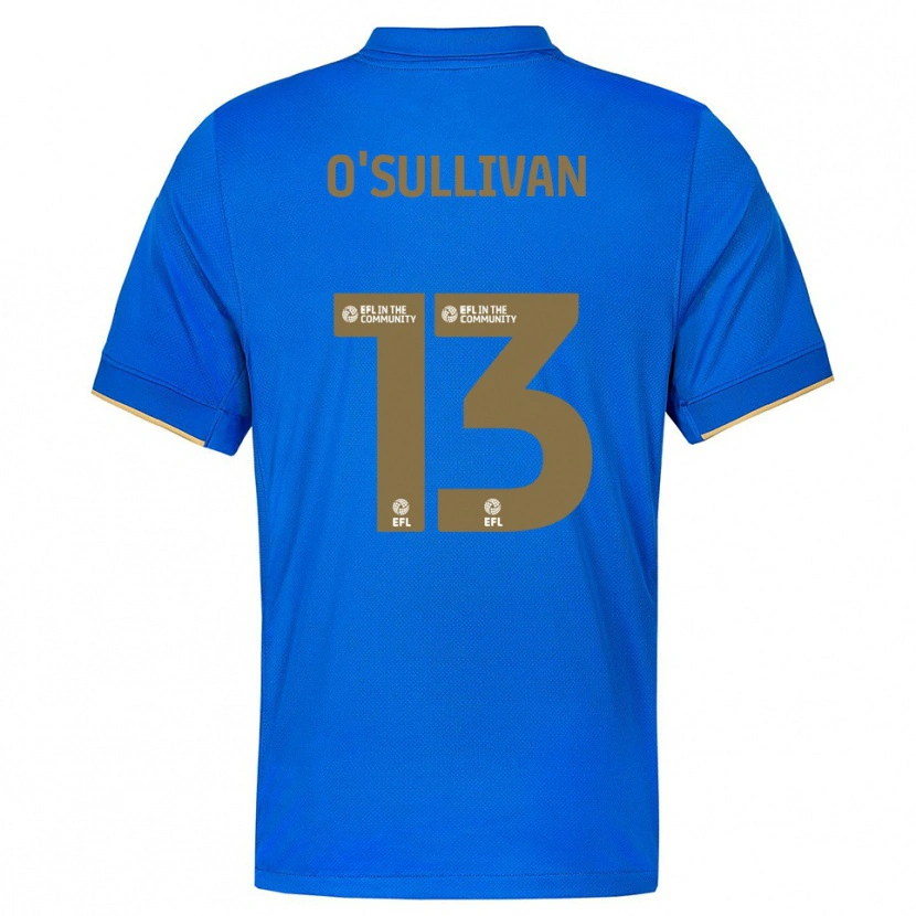 Danxen Criança Camisola William O'sullivan #13 Azul Dourado Principal 2025/26 Camisa