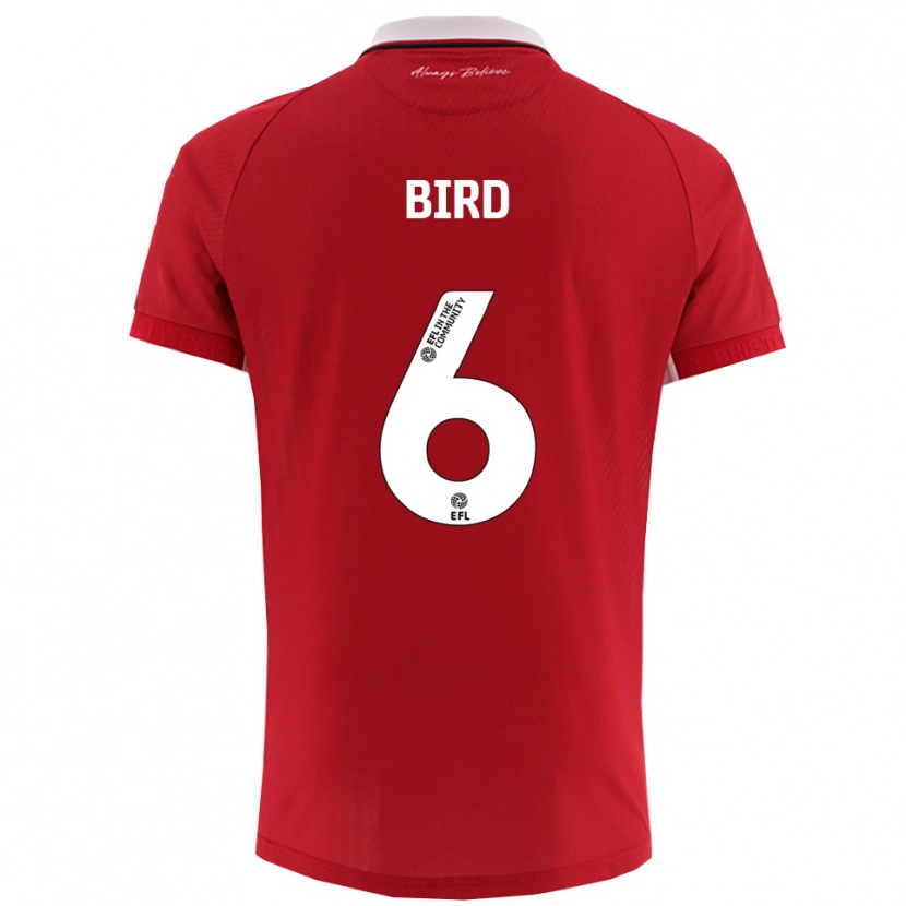 Danxen Criança Camisola Max Bird #6 Vermelho Branco Principal 2025/26 Camisa