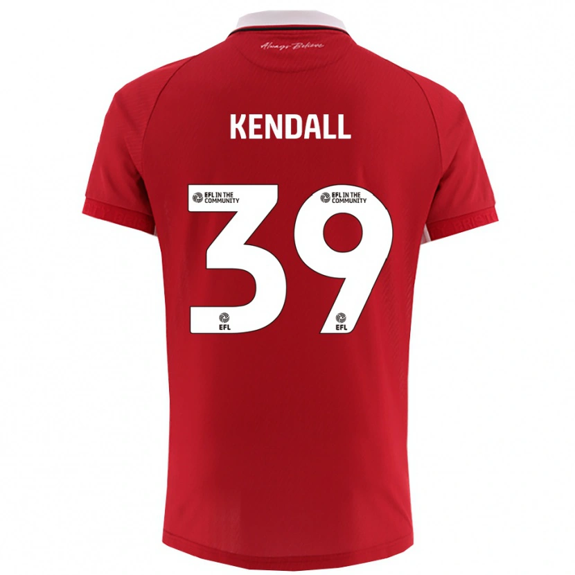 Danxen Criança Camisola Maya Kendall #39 Vermelho Branco Principal 2025/26 Camisa