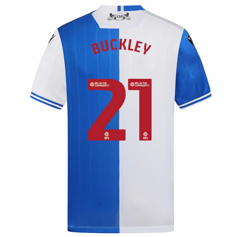 Danxen Criança Camisola John Buckley #21 Azul Branco Principal 2025/26 Camisa